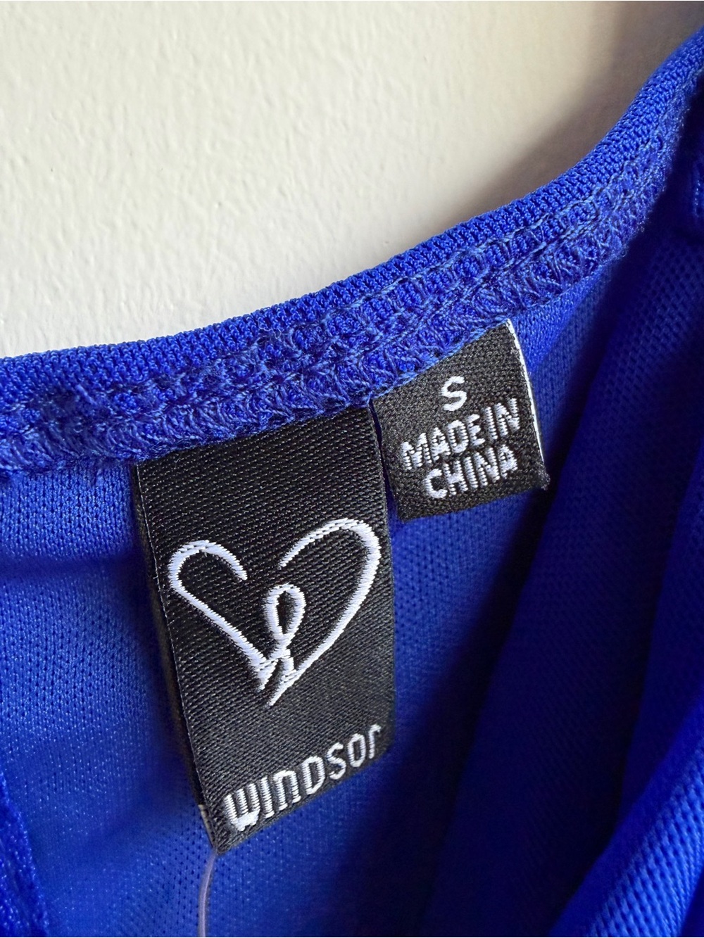 Windsor Blue Ruched Long Sleeve Bodycon Mini Dress Size S PD71323K-ROYAL - Picture 5 of 7